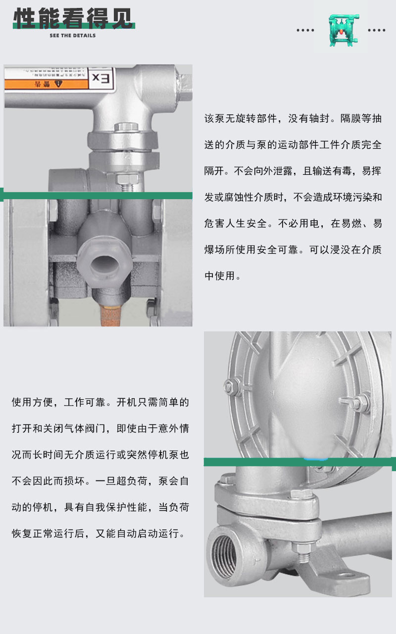气动隔膜泵性能